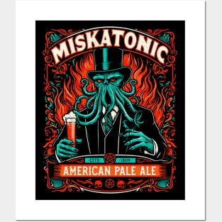 Miskatonic Ale - Cthulhu LoveCraft Beer - Vintage Gothic Posters and Art